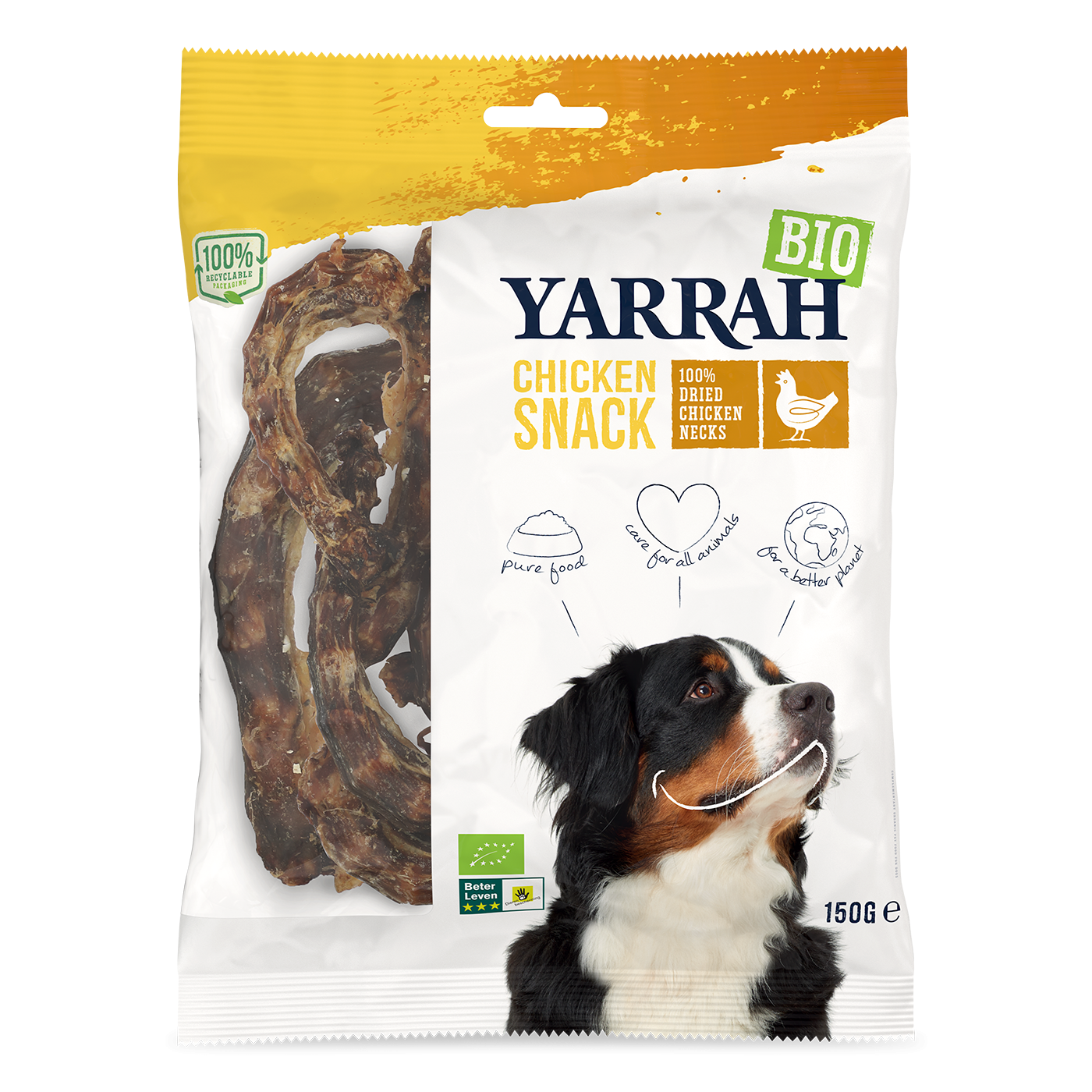 Organic Dog Treats Chicken Necks Yarrah
